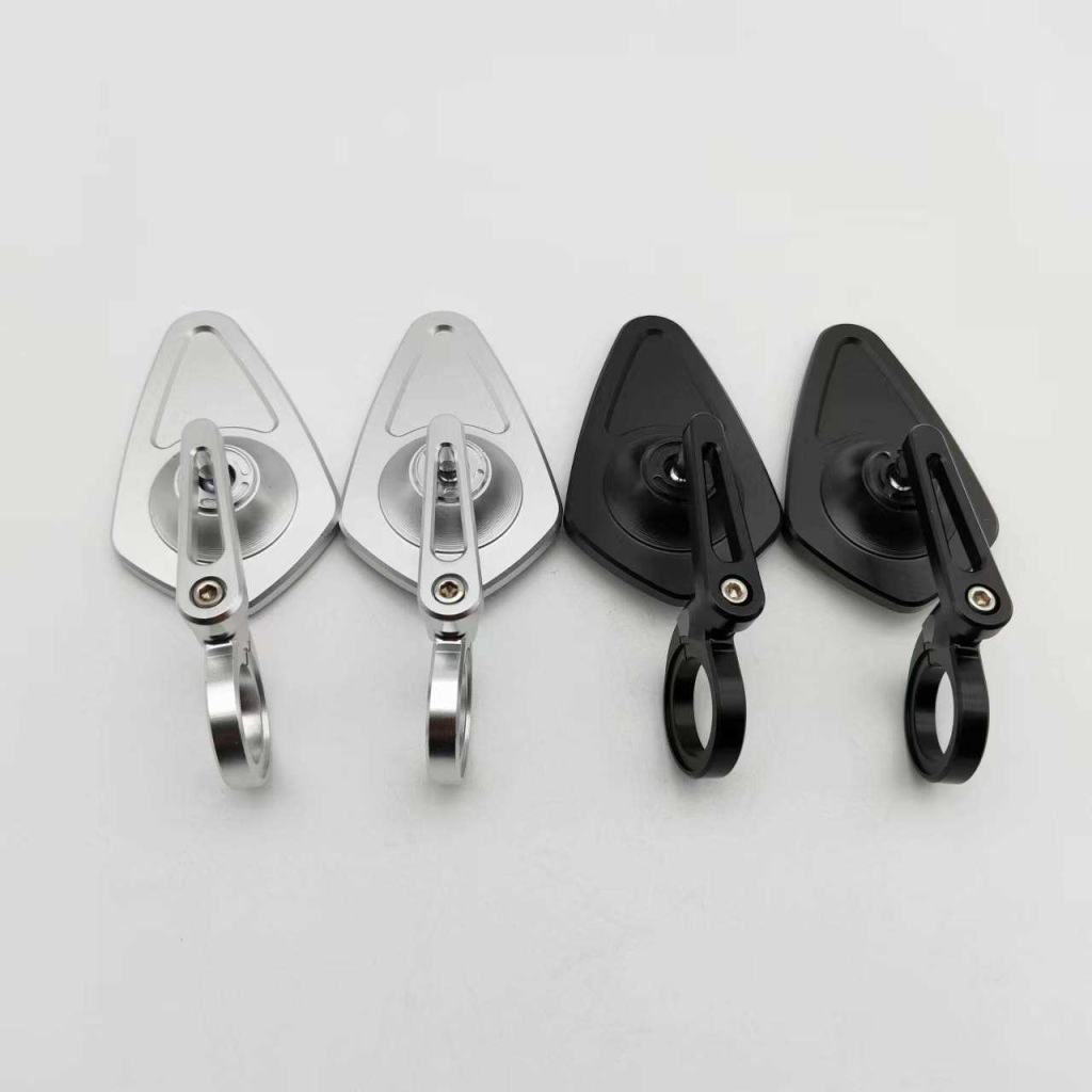 Retro Style M8 Screw Black Round Motorcycle Rearview Mirrors New Condition Side Mirrors
