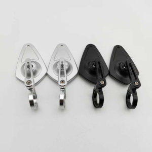 Retro Style M8 Screw Black Round Motorcycle Rearview Mirrors New Condition Side Mirrors